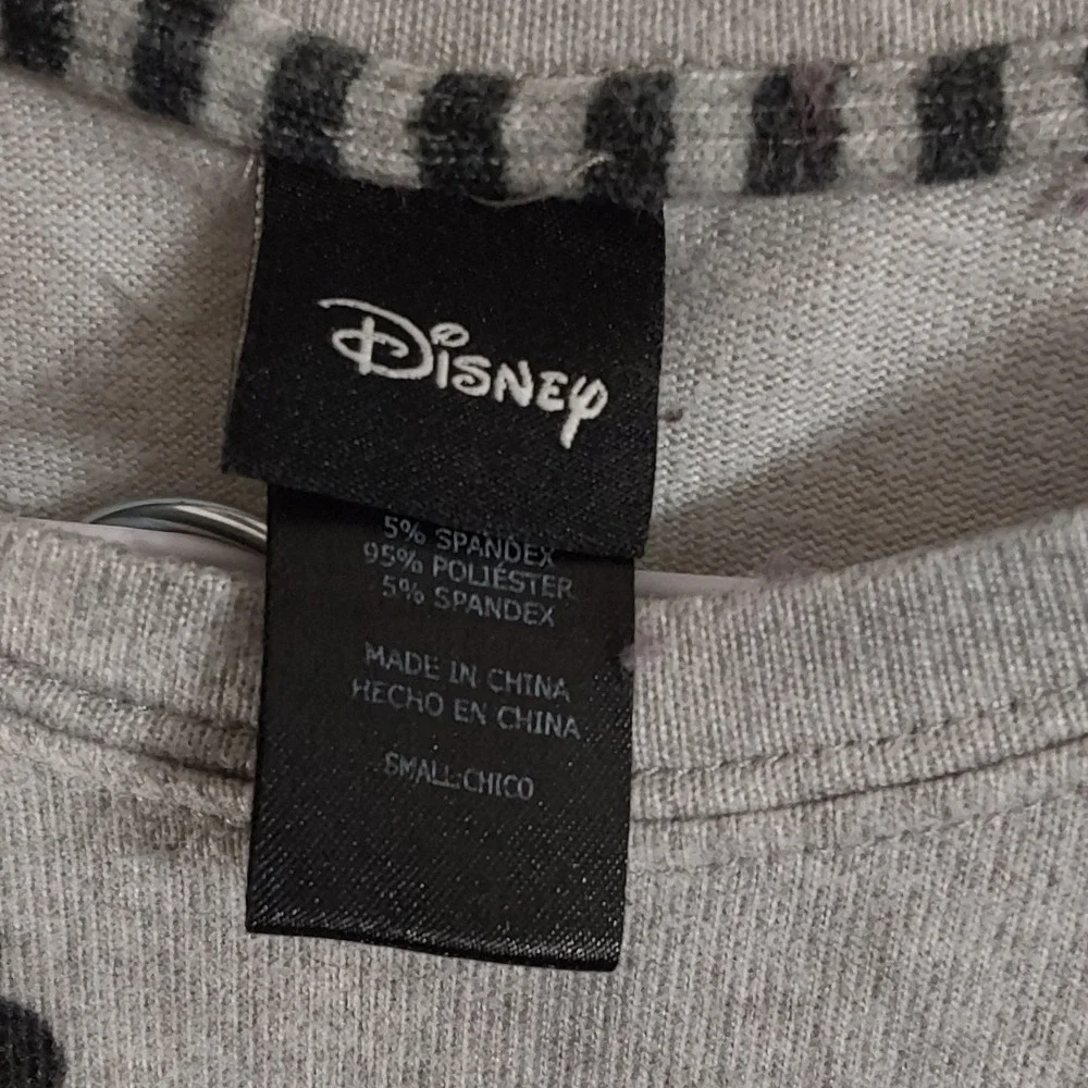 Disney Mickey Mouse Pajama Set Womens‎ Small Gray Black Silhouette 2pc Joggers - Picture 3 of 4